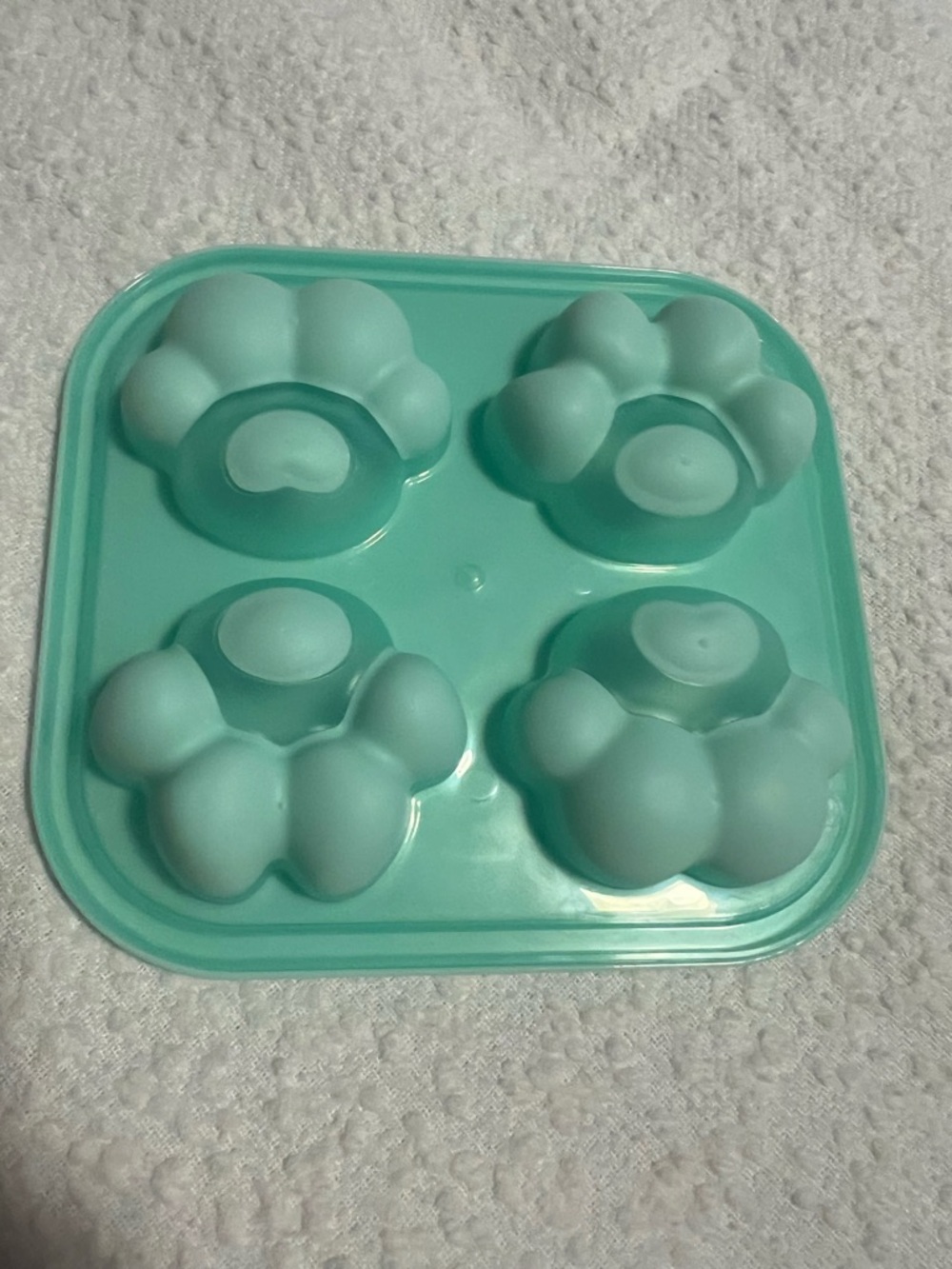 Silicone Paw-Shaped Treat Mold - Aqua